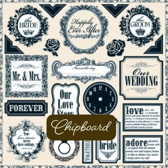 Teresa Collins Mr. and Mrs. Flocked Album Kit - Picture 13 of 13